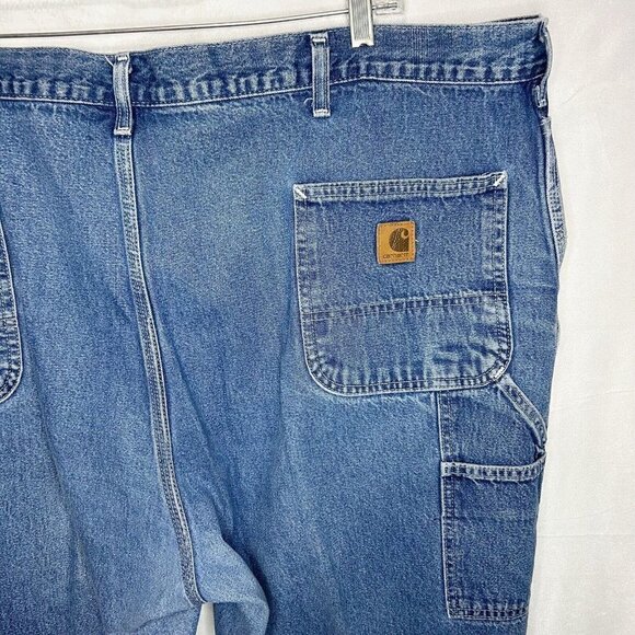 Carhartt B13-DST Tag Sz 48x30 Dungaree Fit Mens Carpenter Jeans 100% Cotton - Picture 11 of 13